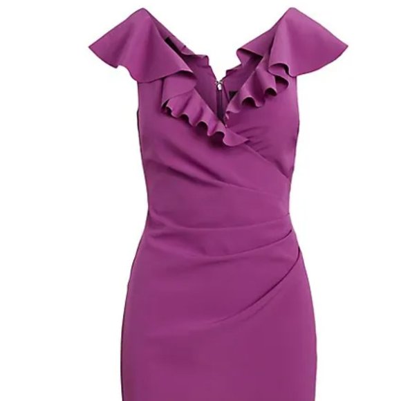 NEW Lauren Ralph Lauren Purple Dress Size 8 - Picture 8 of 8